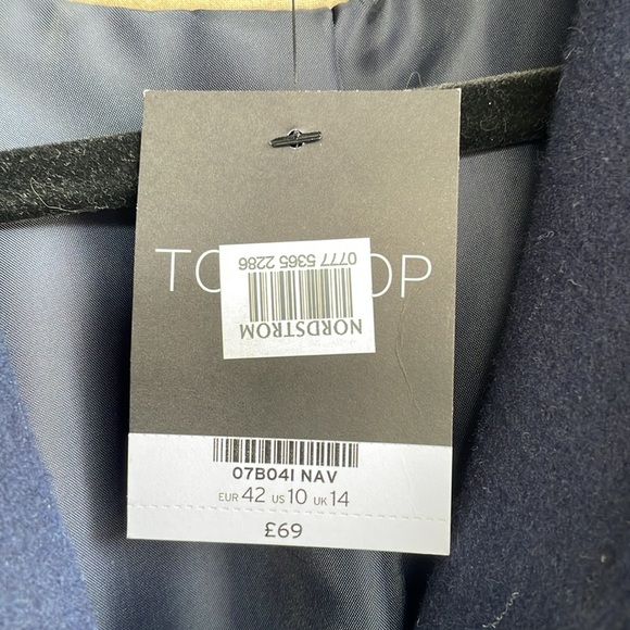 Topshop Over Coat size 10 - Picture 3 of 7